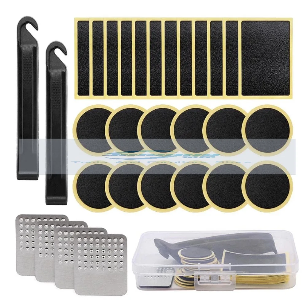 

Bicycle Glue-free Tire Repair Piece Tire Pry Rod Repair Set Bicycle Quick Tool Set Box.