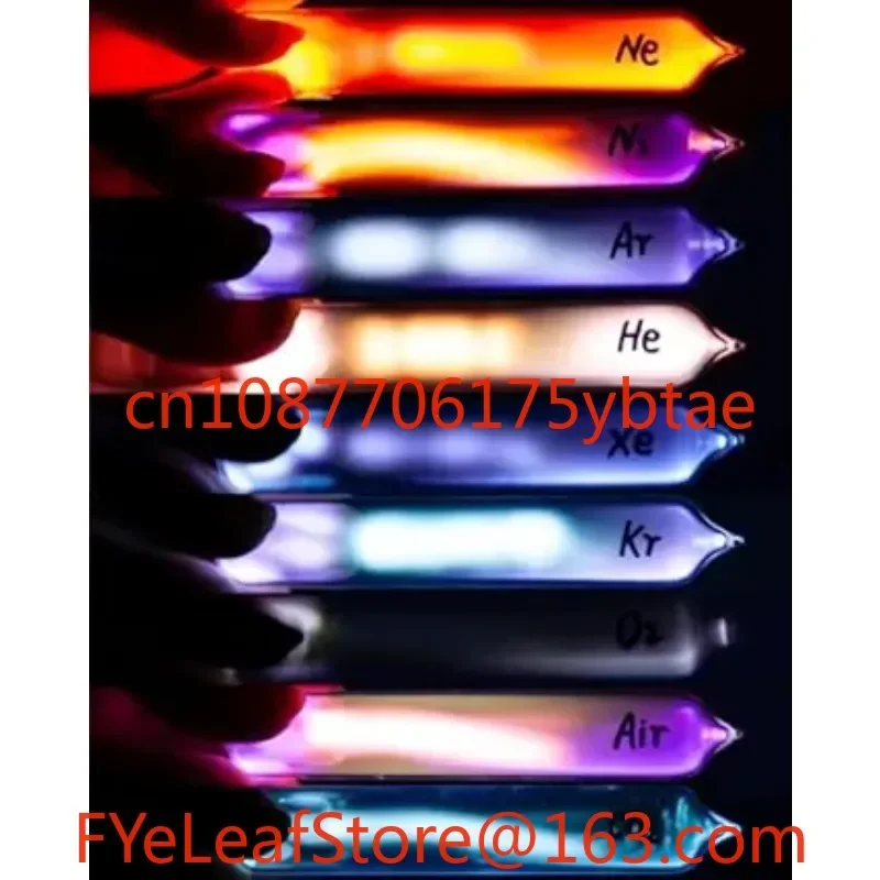SeriesMulti Piece Sealed Glass Tube Containing99.999% Pure Rare Luminescent Gas Element