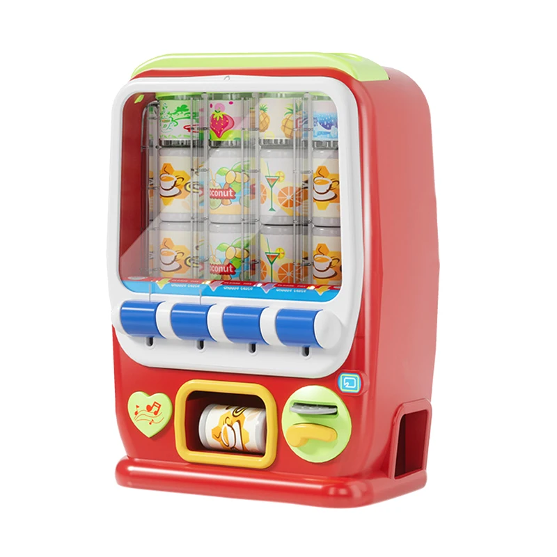 Coin-Operated Vending Vending Machine Children\'s Beverage Toys Simulation Play House Interactive Educational Toys