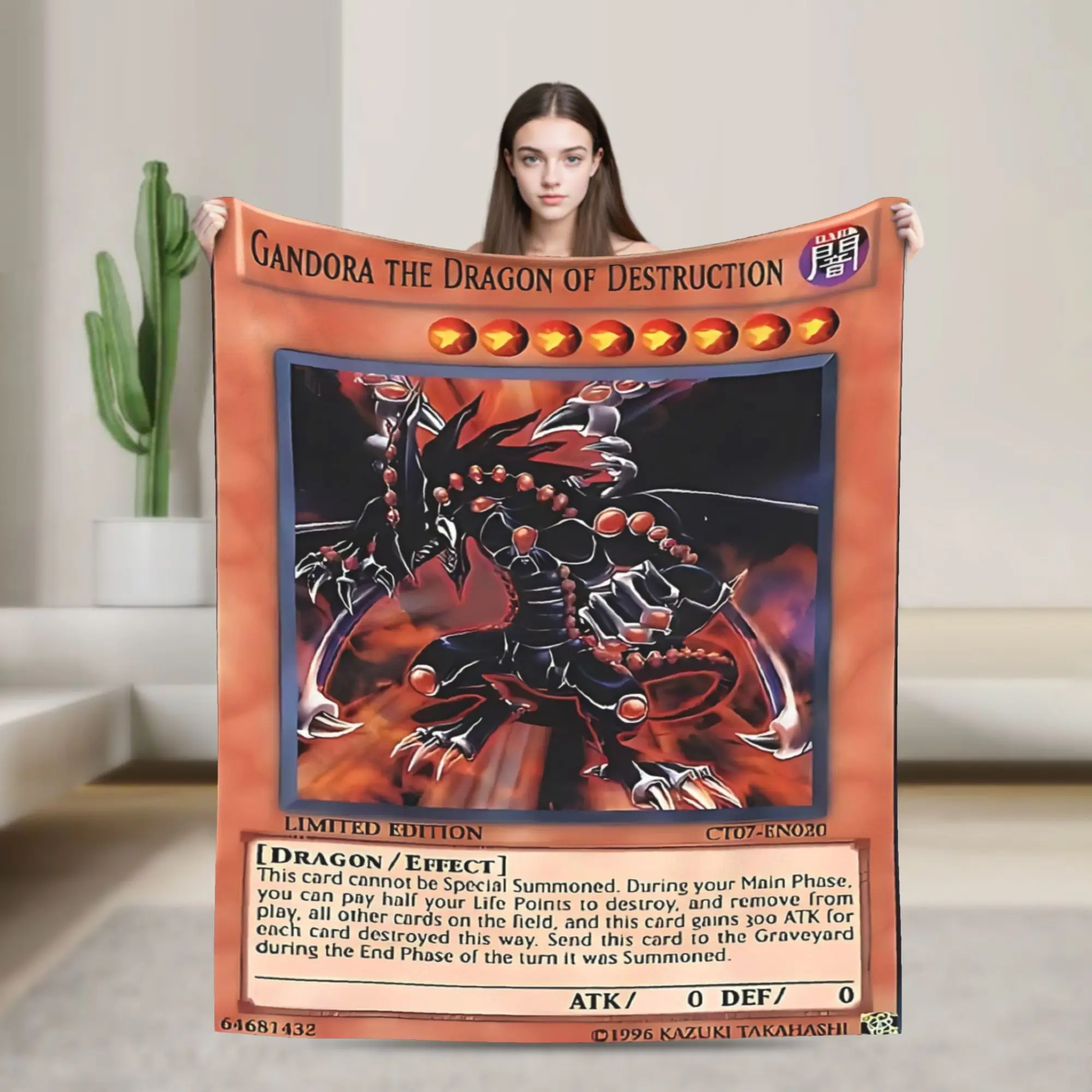 Yu-Gi-Oh Gandora The Dragon Of Destruction  Print Blanket For Men Women Cozy Soft  Throw Blankets