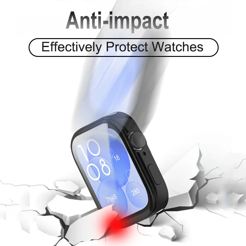 TPU Case For Huawei Watch Fit 3 Full Cover Cases Screen Protector For Huawei Fit3 Soft Bumper Shell Protection Accessories