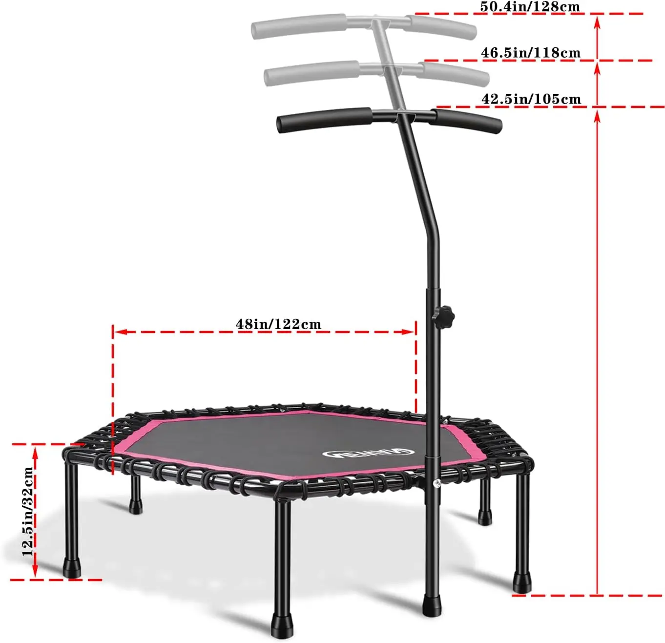 Max Limit 550 Lbs Silent Bungee Rebounder 40