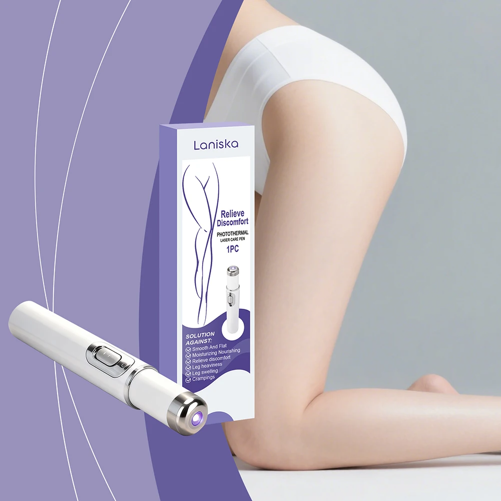 Bein-Schwellungs-Entlastungsstift für Frauen Tragbares LED-Therapiegerät Lymphdrainage Beinpflege-Tool für die Erholung nach dem Training