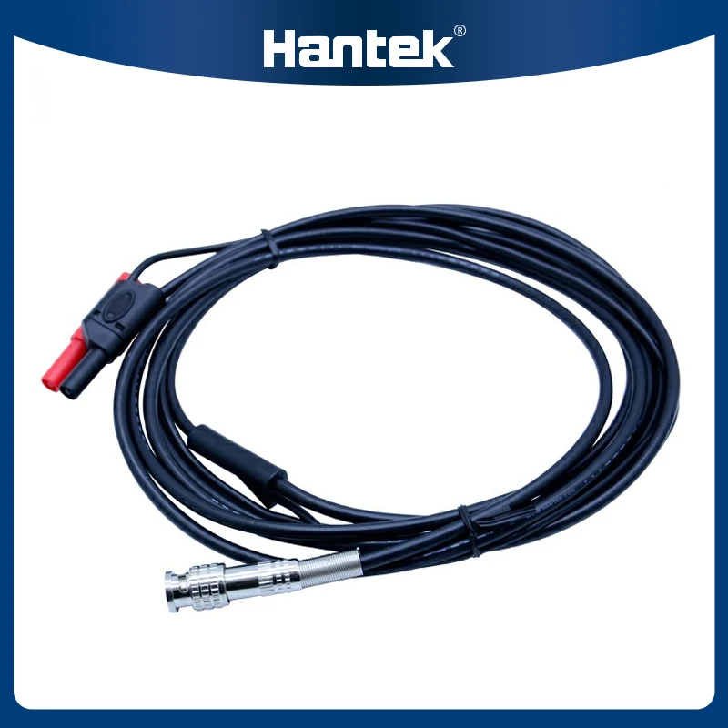Hantek-sondas Osciloscópio Cabo de Teste Automático Bnc para Banana Cabeça Dupla Multiuso Medição Automotiva 3m de Comprimento Ht30a