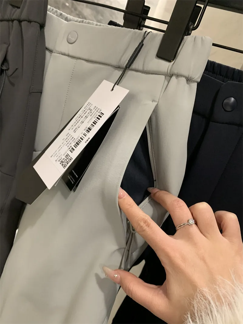 

Leavo Johnson Men's Thiened Warm Fce Windproof Waterproof Straight Casual Pants Inteated Design Comfortable Leisure Tr...