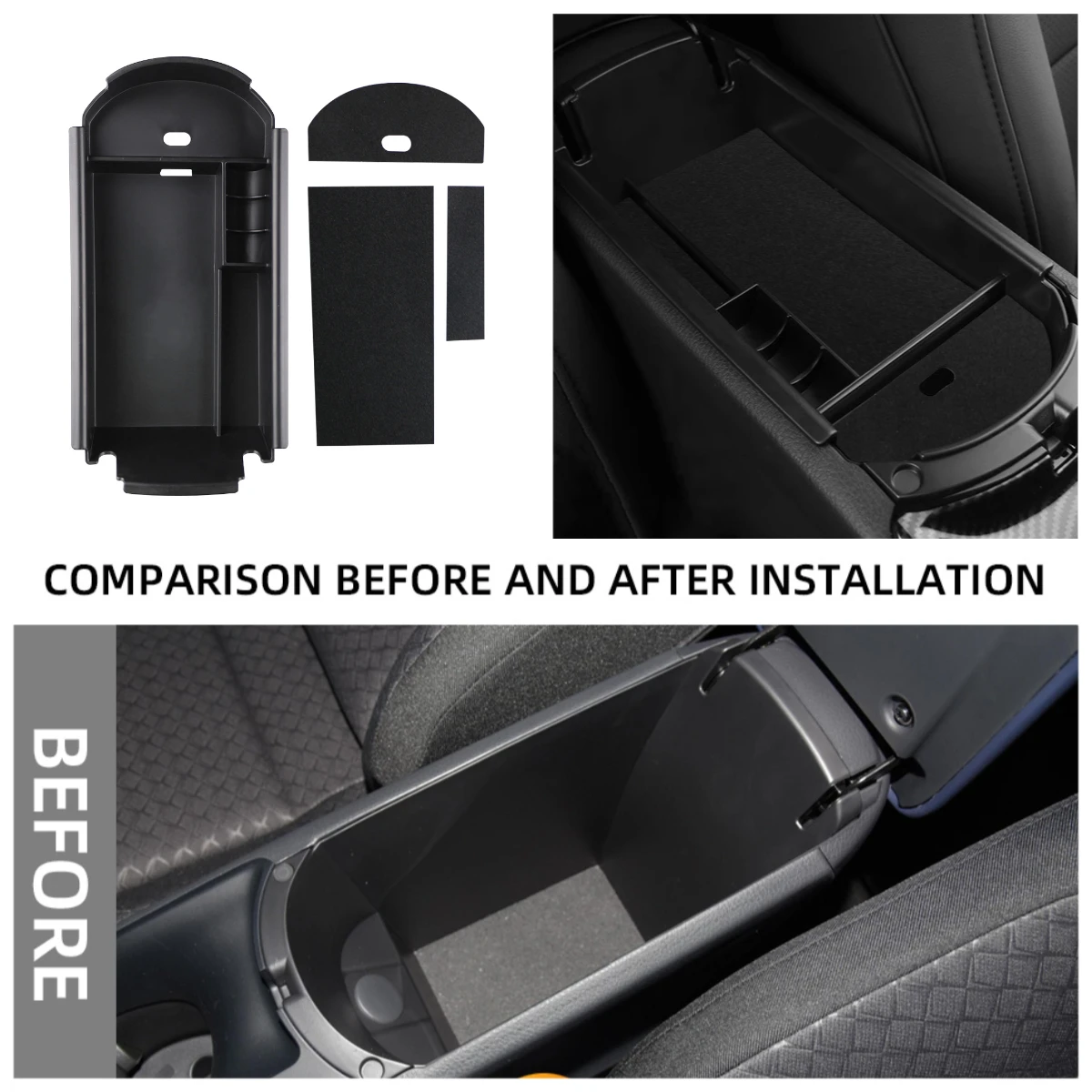 

Автомобильный подлокотник для хранения для Toyota C-HR CHR 2016-2022, органайзер для центральной консоли, держатель для контейнера, аксессуары