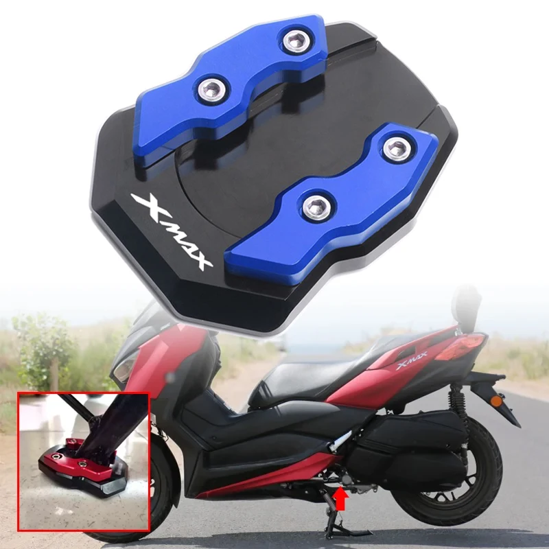 

Fit For Yamaha XMAX125 XMAX250 XMAX300 XMAX400 XMAX 125 250 300 400 2017-2020 2019 Side Stand Enlarge Plate Kickstand Extension