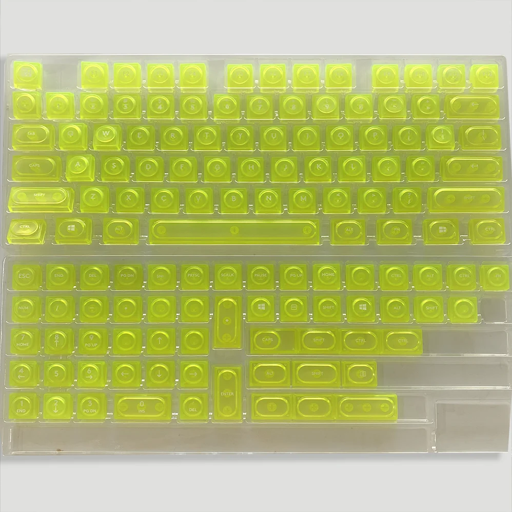 Colorful Transparent Jelly Color Personalized German Imported PC Material Doys Toy Keycap, Customized Keyboard