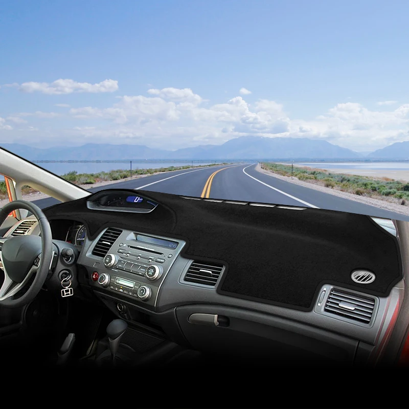 

ABAIWAI For Honda Civic 8th 2006 2007 2008 2009 2010 2011 Car Dashboard Mat Sun Shade Instrument Desk Non-slip Cover Parts