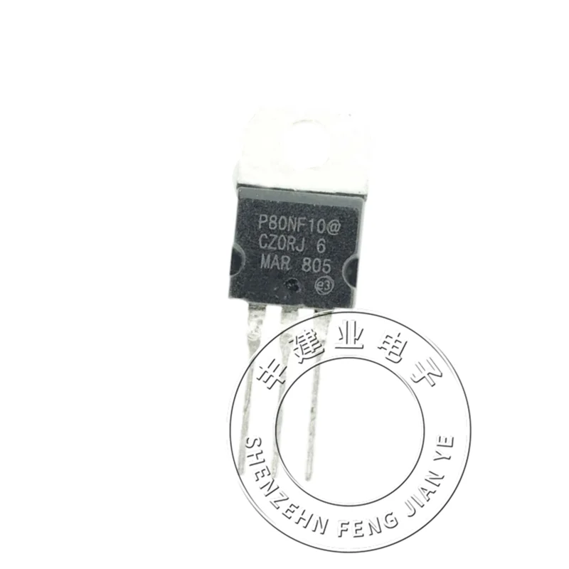 STP80NF10 MOSFET N-CH 100V 80A TO220AB 1-5PCS