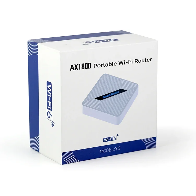 Router WiFi 6 Portabel Dual Band 1800Mbps Mini Modem AX1800 Wireless WiFi Router Laris Manis