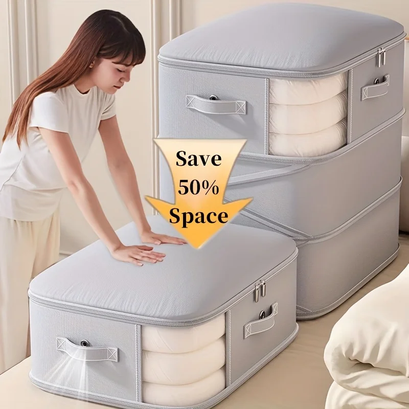 Kompressionsbeutel für Kleidung und Bettdecken, geeignet für Daunenbettdecken, Baumwollbettdecken und Kleidung, Schlafzimmer, Kleiderschrank