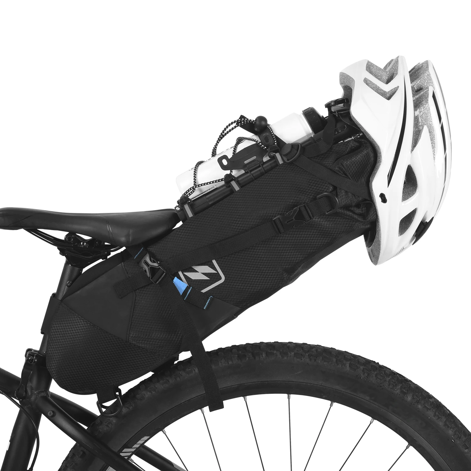 

Waterproof Bike Bag Bicycle Saddle Bag Pannier Cycle MTB Mountain Road Bike Tail Seat Bag Adjustable 3L-10L
