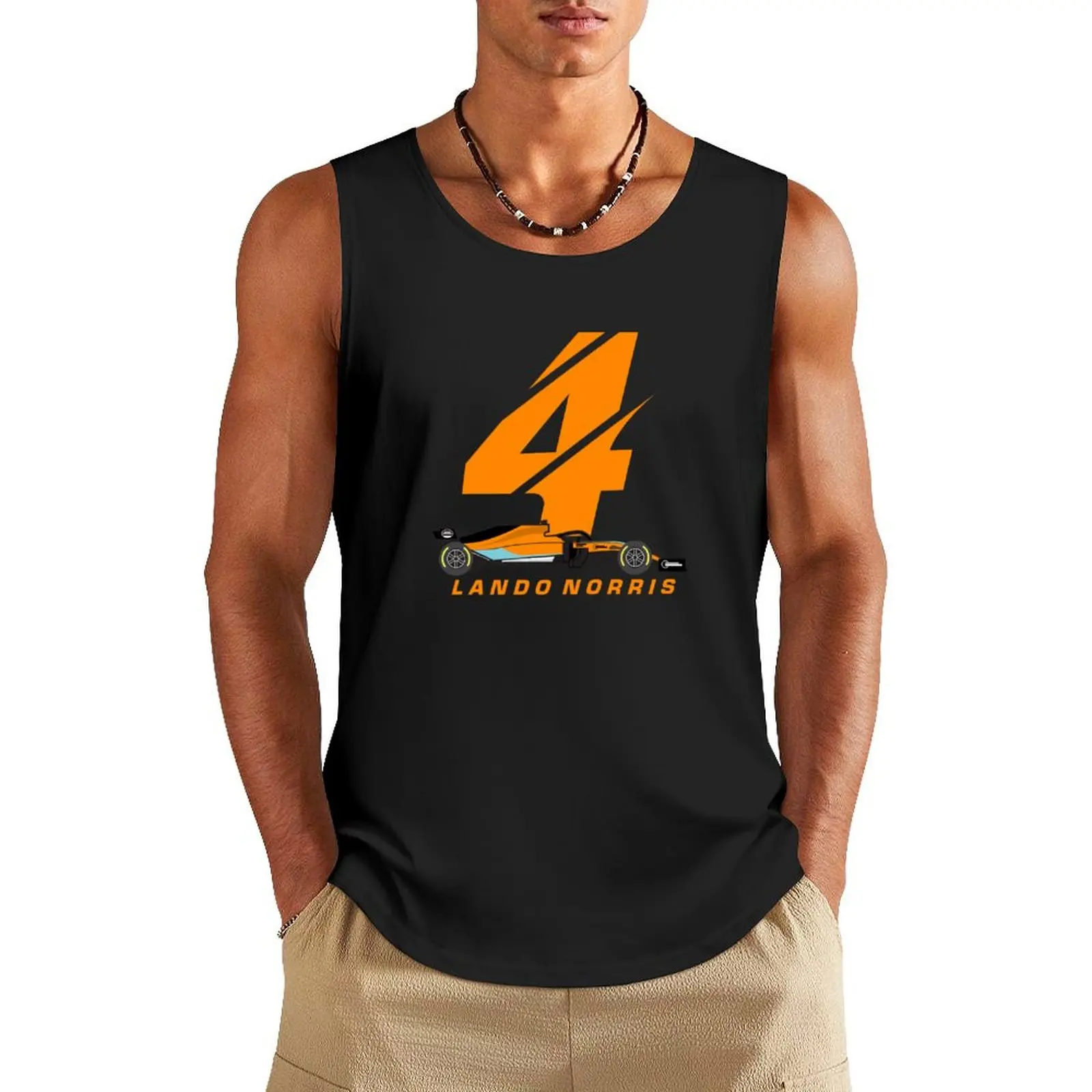 Norris 4 Racing Car Tank Top sleeveless t-shirts for men bodybuilding man men clothes