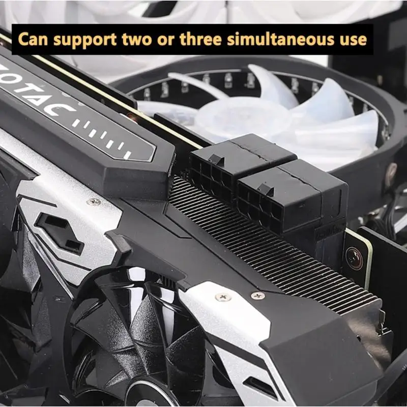 Колено видеокарты 918C под углом 90°. Колено видеокарты можно использовать одновременно два или три раза.