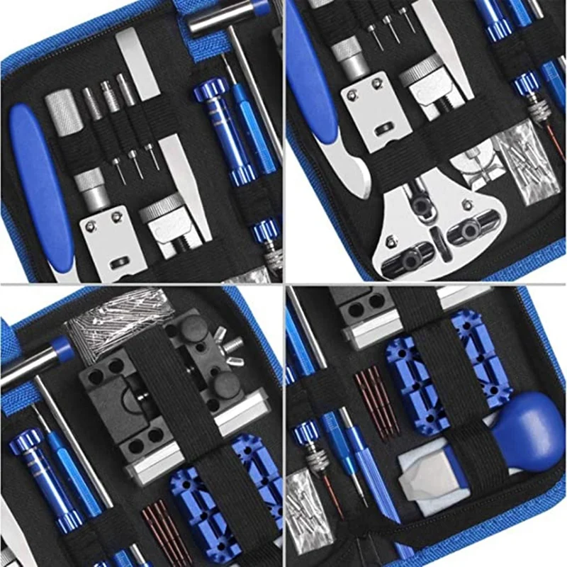185 PCS Watch Repair Tools Watch Battery Change Replacement Watch Back Opener Repair Kit, Spring Bar Tool Box Opener Kit