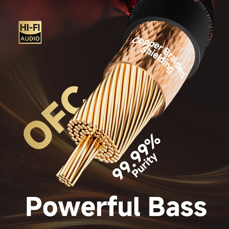 TODN Digital Audio Coaxial Cable 75Ω 4N OFC High End RCA to RCA Male Stereo Cable Speaker Hifi Subwoofer Cable AV TV