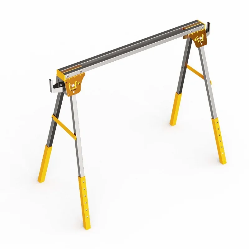 

2026 Foldable Metal Sawhorse, Sawhorse Load-bearing 1200KG Multifunctional Iron Portable Workbench