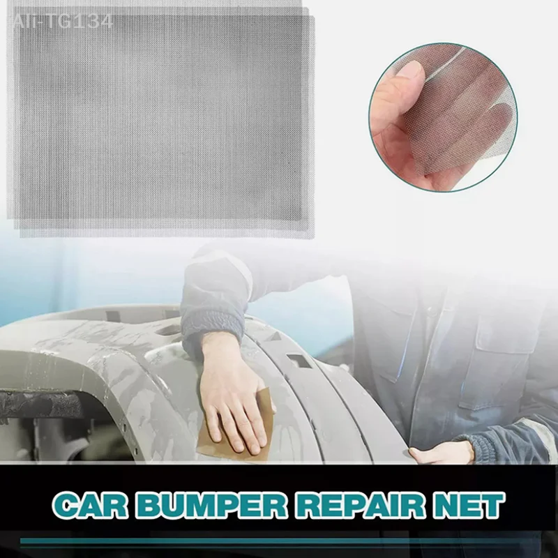 Roestvrij staal lasdraad gaas autobumper reparatie patch trimbaar scheurgat kunststof lassen voor autoreparatiemachines