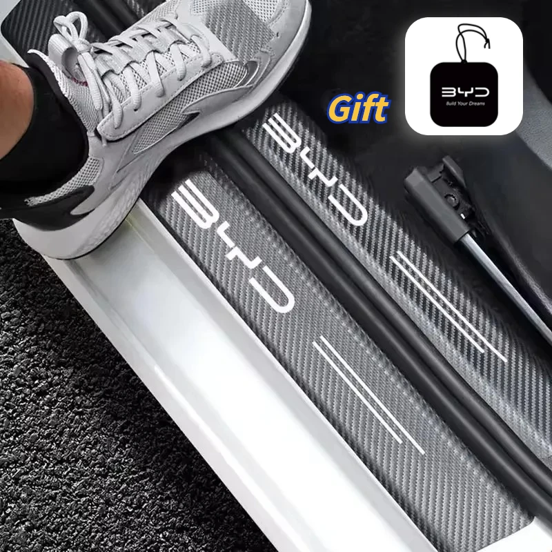 ل BYD سلسلة عتبة باب السيارة ملصقات Atto 3 Yuan Plus Atto 2 القرش دولفين تصفح دولفين ختم أغنية زائد سيليون تانغ هان #1