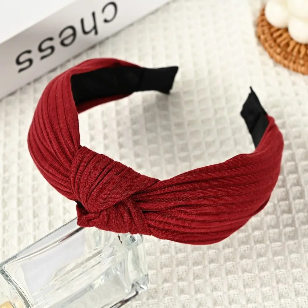 Facial Mask Cross Knotted Headband European American Wide Hair Hoop Cloth Korean Headdress Sports