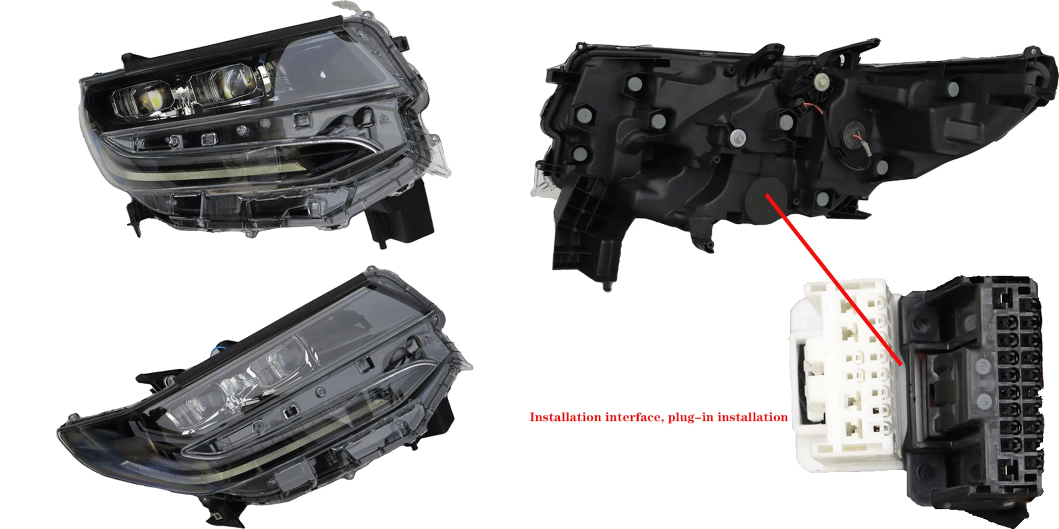 

For Toyota Alphard Direct Insertion Dual Eye Headlight Performance Parts For Upgrading 2009-2022 Toyota Alphard Vehicles