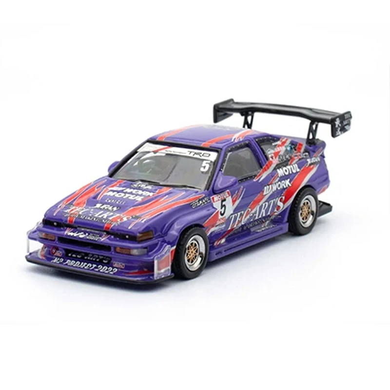 In Stock 1:64 INNO Sprinter Trueno AE86 N2 Project By Tec Art`s Diecast Diorama Car Model Collection Miniature Toys