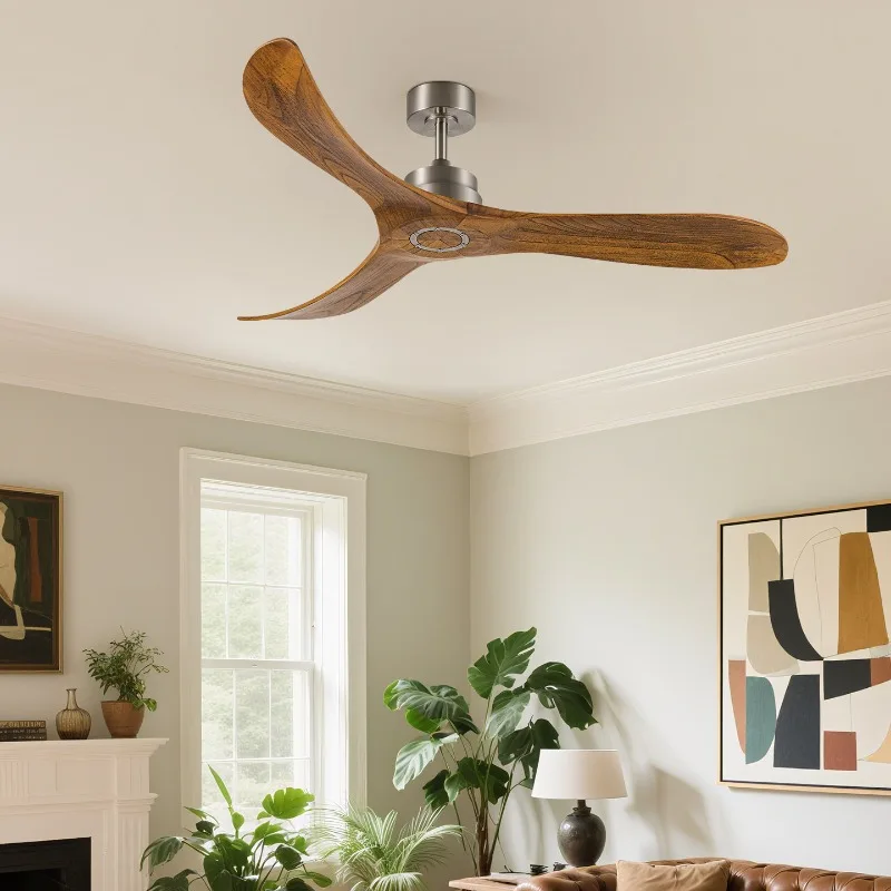 Retro style solid wood ceiling silent living room bedroom decoration ceiling villa high floor no light