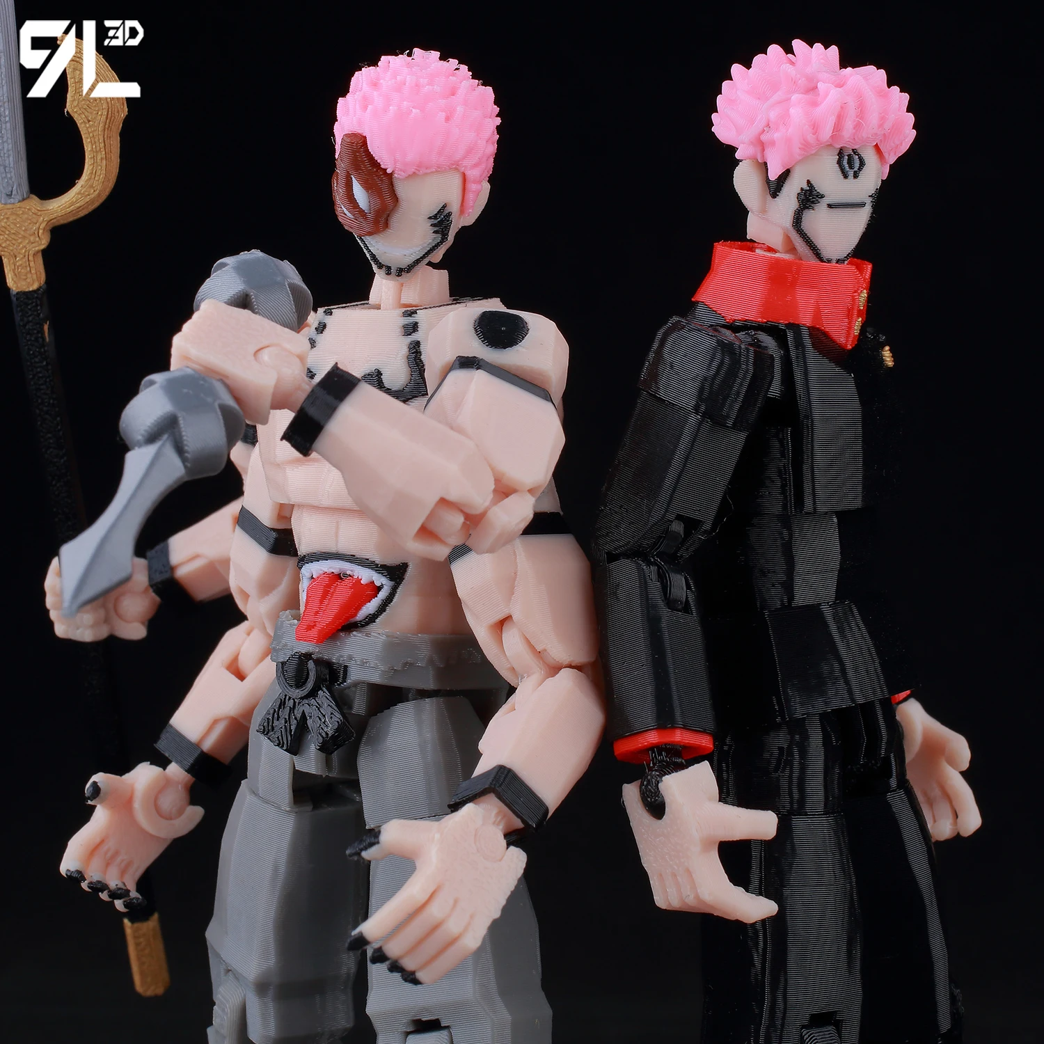9L3D Jujutsu Kaisen Sukuna Yuji الشكل Lucky13 أنيمي تحصيل لعبة Titan13 متعددة المفاصل Poseable T13 ملعون الملك نموذج هدية