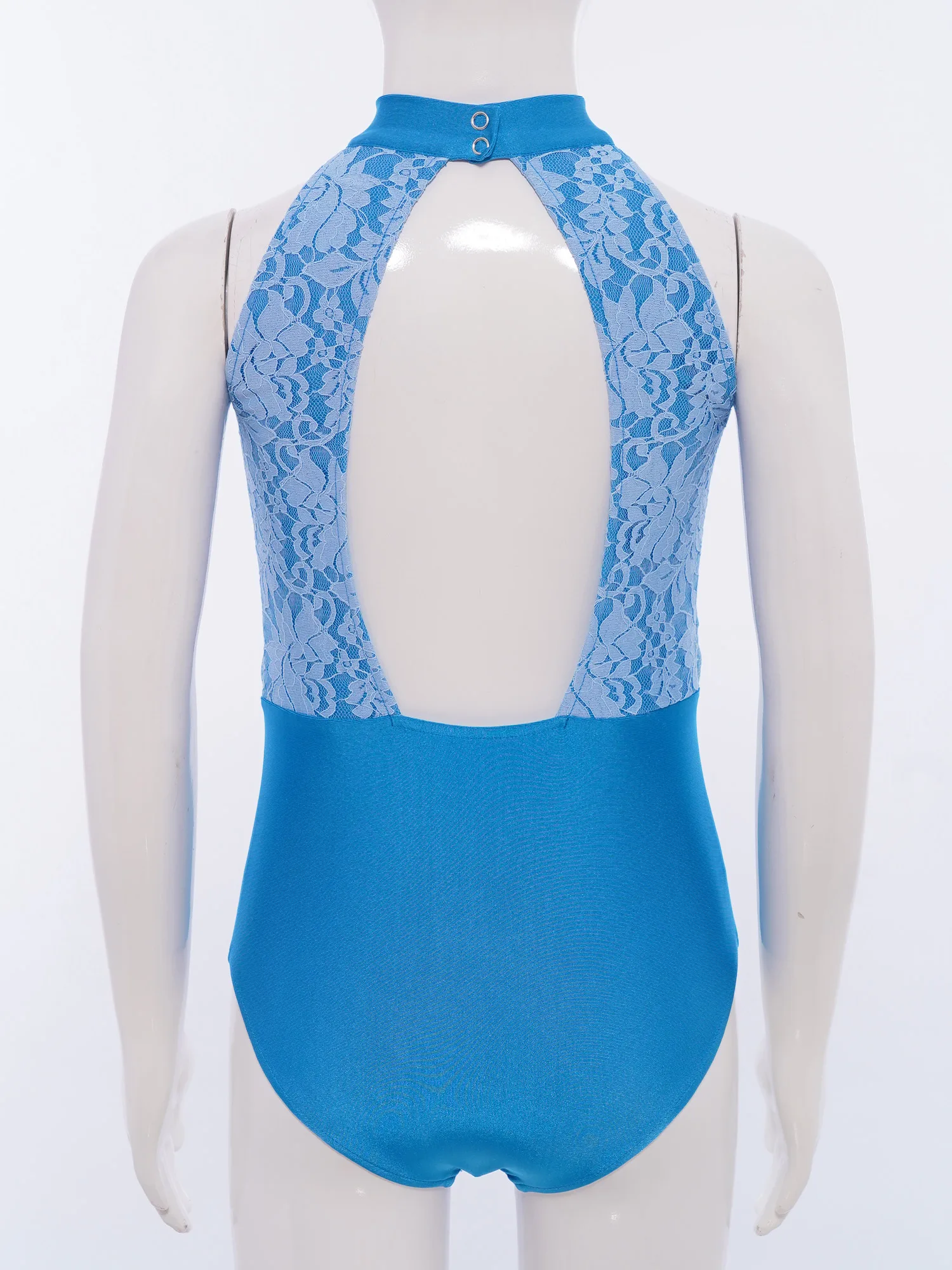 أطفال بنات ملابس رقص الجمباز الإيقاعي الجمباز الفني جيرسي أكمام الدانتيل المرقعة الصليب Ruched شبكة تراكب ارتداءها الباليه