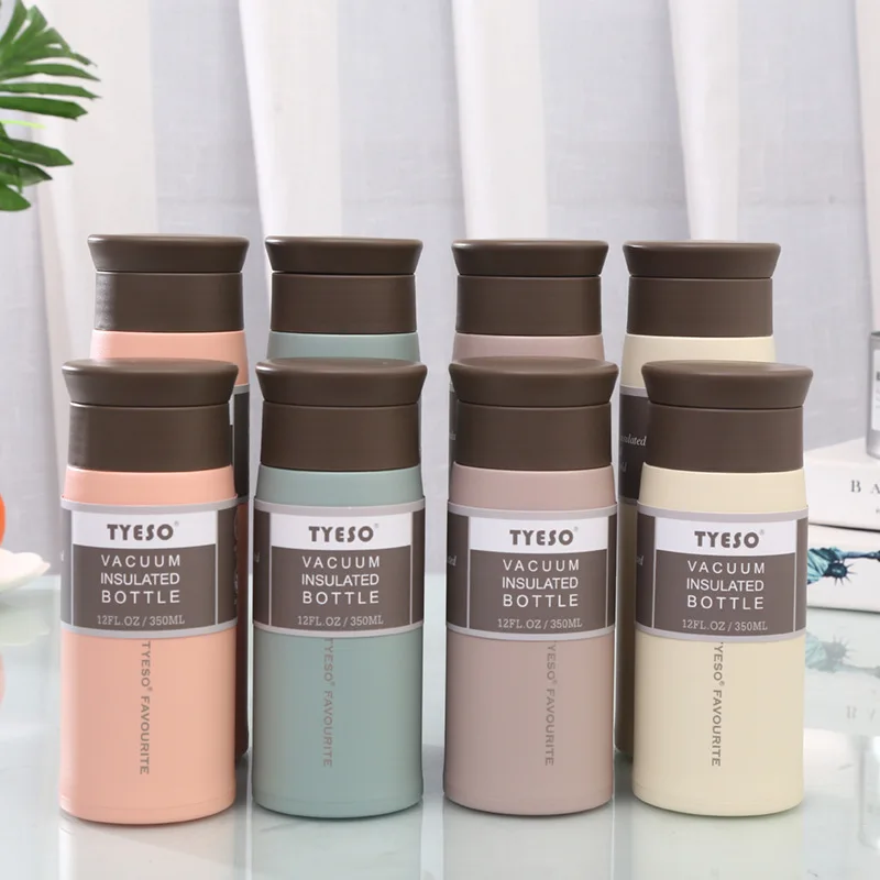 Tyeso Coffee Cups Water Thermos For Girls Stainless Steel Tumbler  Double-Layer Insulation Coffee Cup To Carry Cold And Hot Mugs