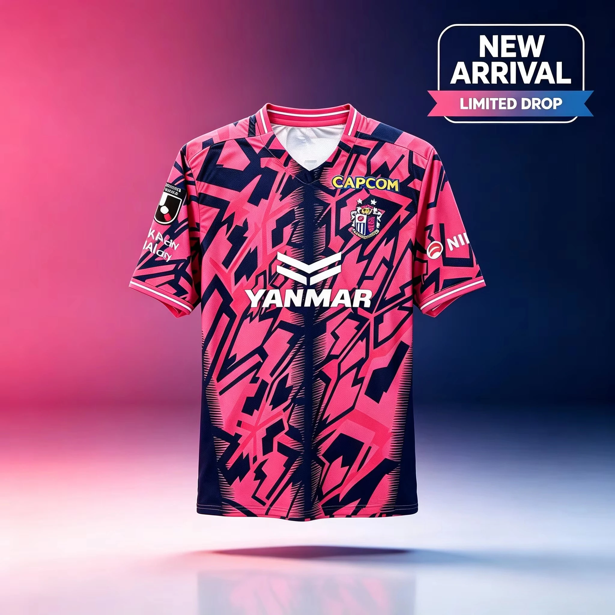 2026 J-League Cherry Blossom Team 2026 Hot Selling 3D T-shirt Loose Comfortable Breathable Sports Men and Women Clothing