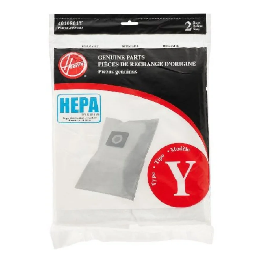 

Commercial Hepa Y Vacuum Replacement Filter/Filtration Bag, 2/Pack
