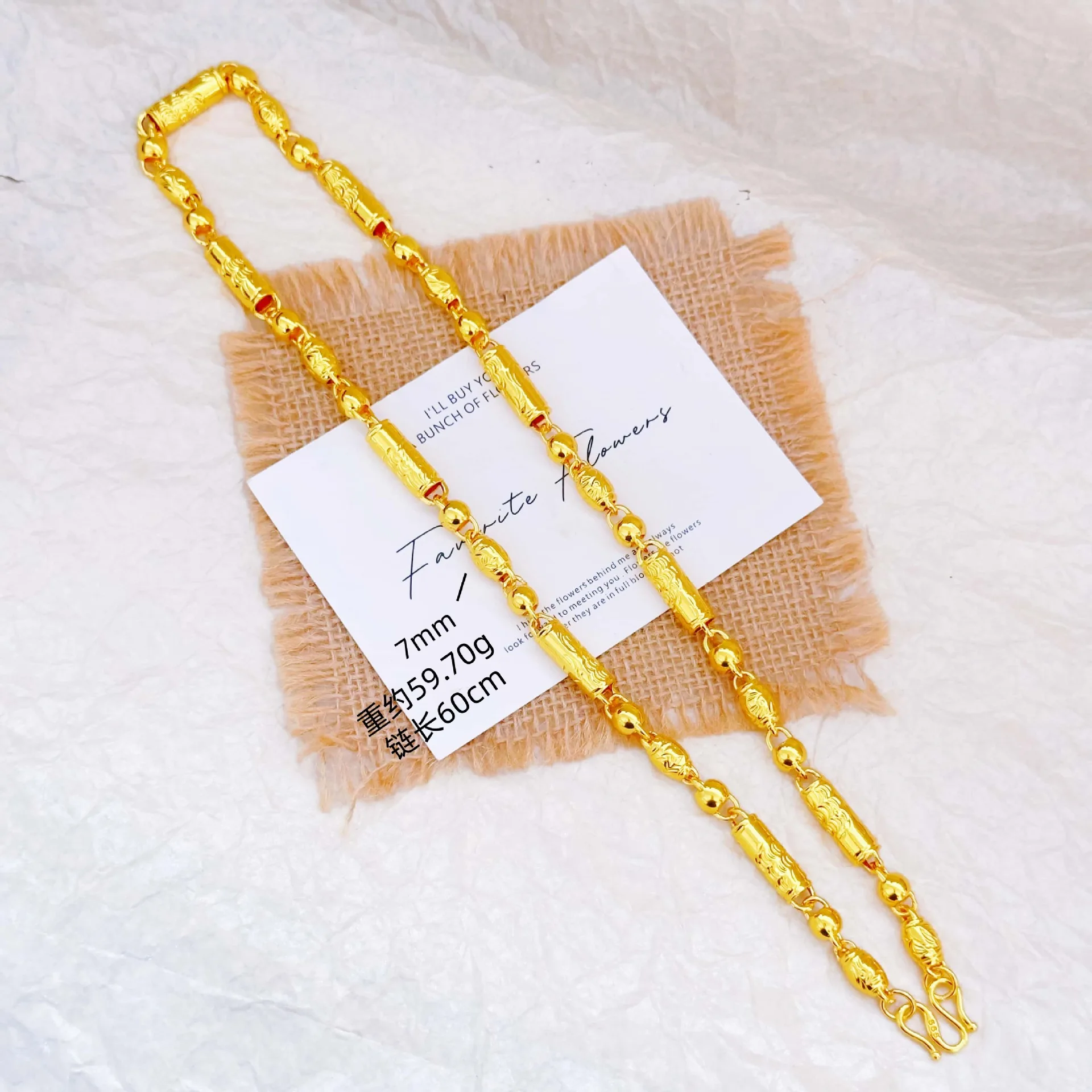 luxury real gold jewelry 24k certifid 7N phoenix family portrait necklace men's domineering 999real gold high-end sweater chain