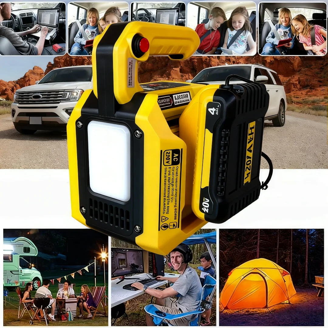 لبطارية ديوالت 20 فولت 14-21 فولت تيار مستمر إلى تيار متردد 220 فولت 500 وات عاكس طاقة ذكي USB محول جهد السيارة تعديل موجة جيبية #6