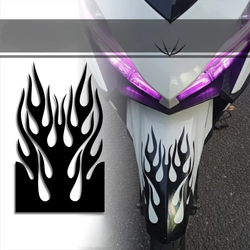 Reflecterende Motorfiets Stickers - Voorspatbord - usage example