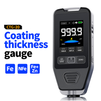 FNIRSIs CTG-20 Automotive Paint Thickness Gauge, Coating Thickness Gauge, 0-1400um Iron-based, Iron-based, Zinc-based Tools