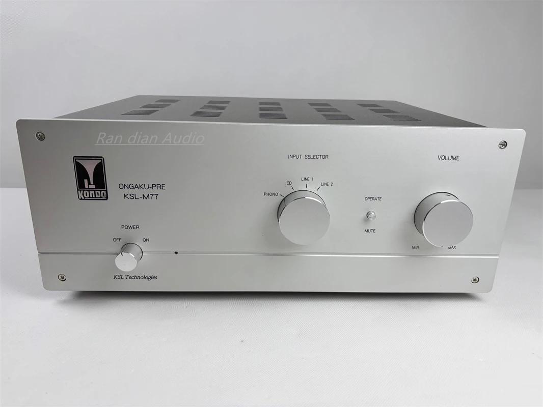 Excellent Kondo M77  Electronic Tube Preamplifier ,12AY7*8 HIFI Preamplifier ,A Wonderful Voice