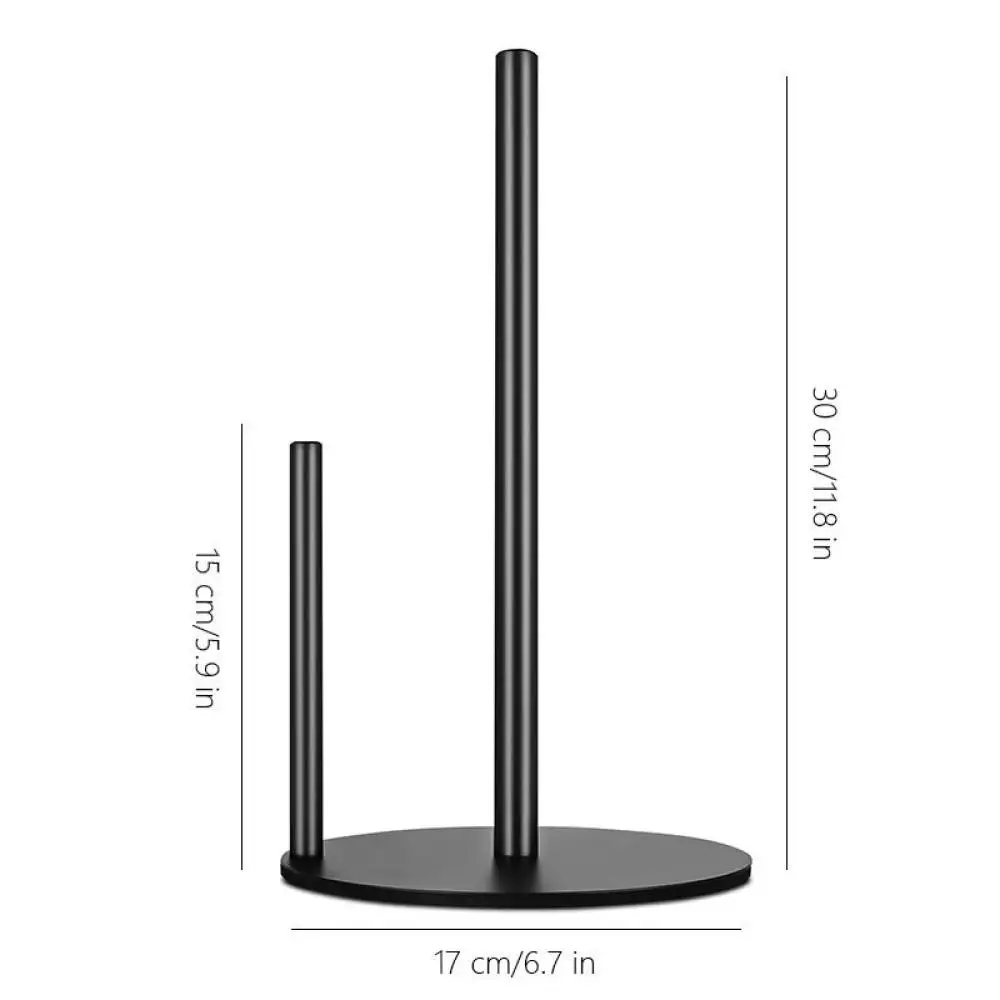 Stainless Steel Paper Towel Holder Stand Vertical Napkin Rack For Kitchen Countertop Bathroom Tabletop Modern Storage Organizer