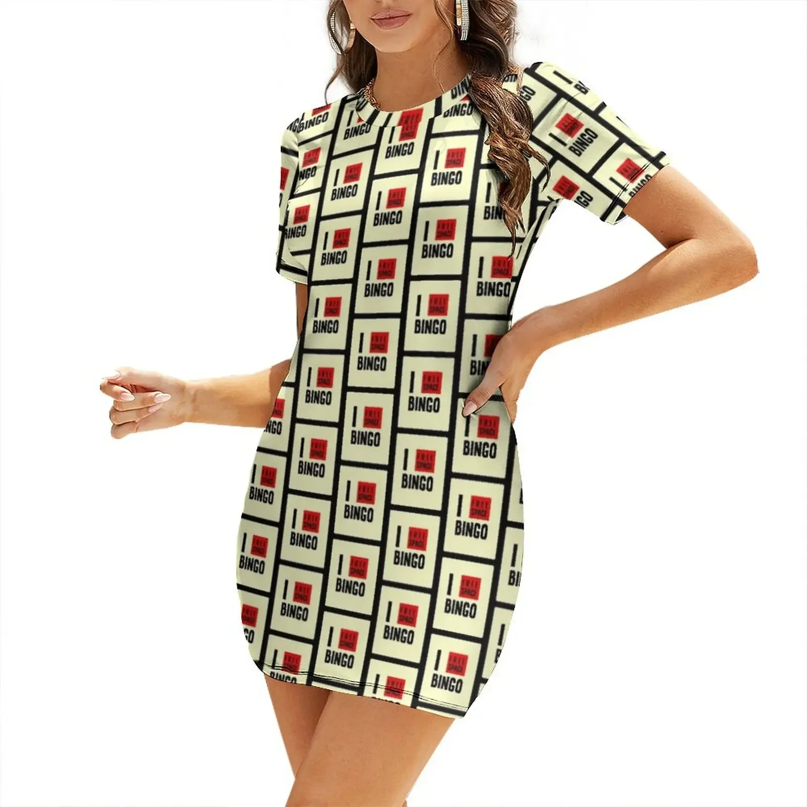 

I love bingo Short-Sleeved Dress Elegant gowns wedding dresses for parties summer outfits for women 2025 womens clothing Dress