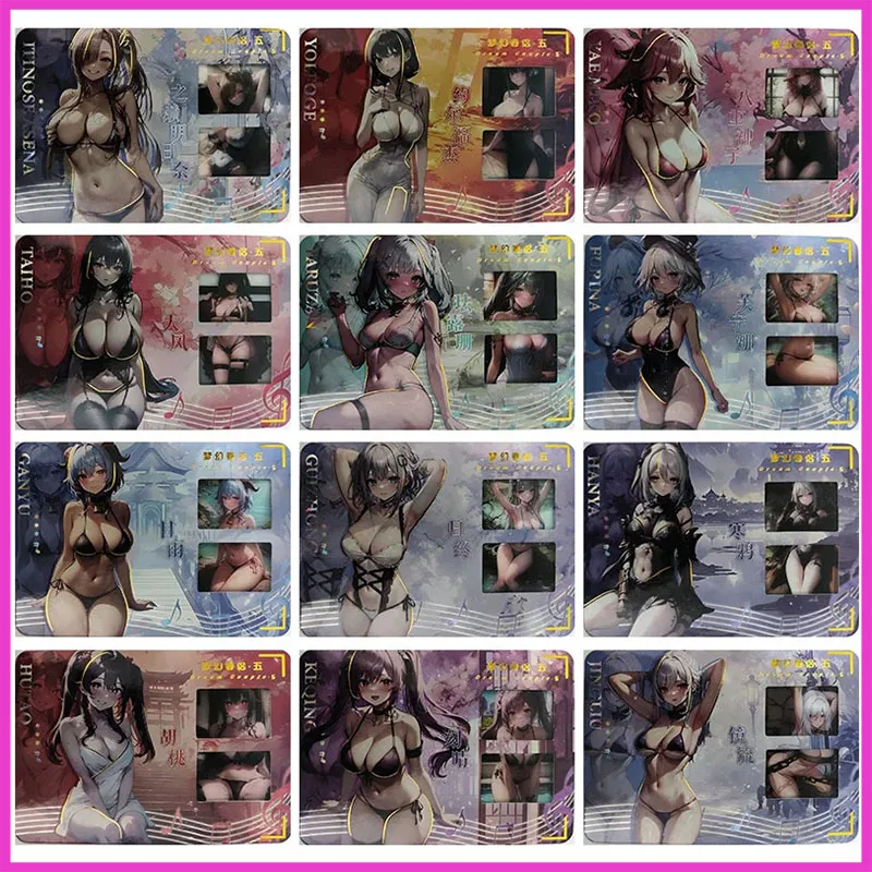 

Anime Goddess Story Rare Refractive Flash Cards Yor Forger Yae Miko Faruzan Taiho Toys for boys Collectible Cards Birthday Gifts