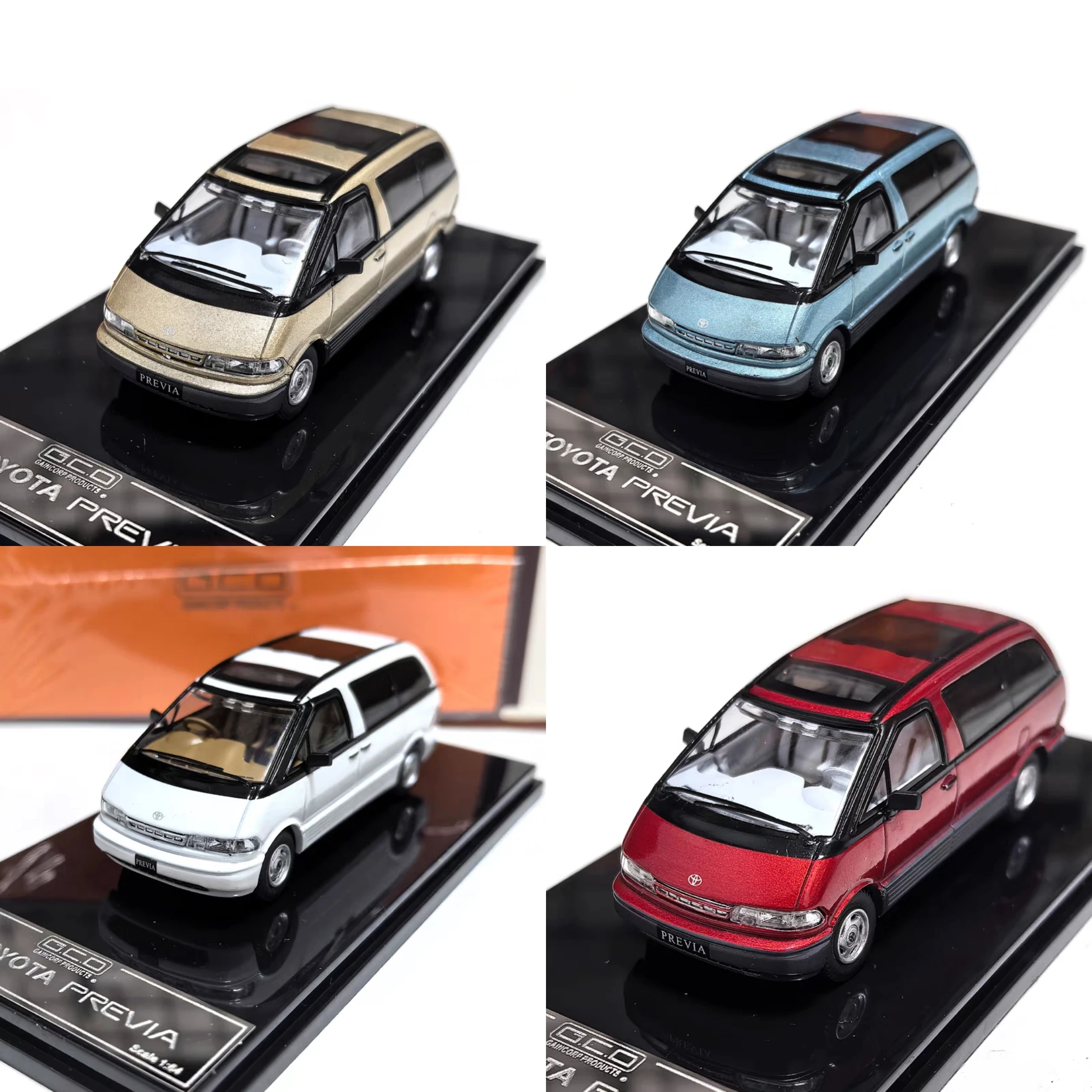 

Литой под давлением GCD масштаб 1:64 Toyota Previa модель автомобиля из сплава Коллекционная игрушка в подарок сувенир дисплей орнамент