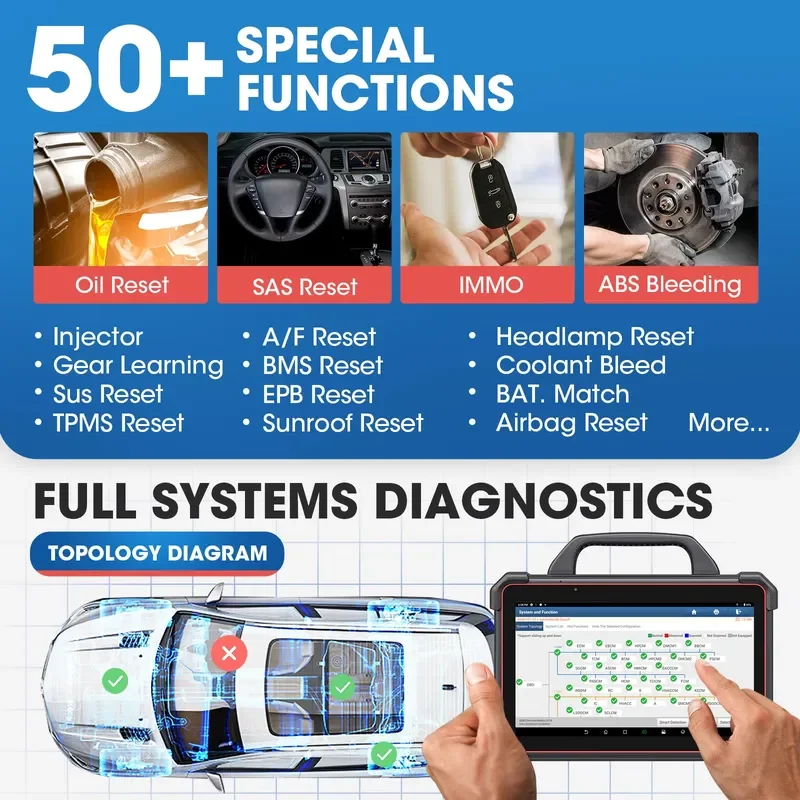 X431 PAD 7 PAD VII Ecu Programming Tools Obd2 Automotive Car Machine Diagnostic Tool Vehicle Scanner for All Cars