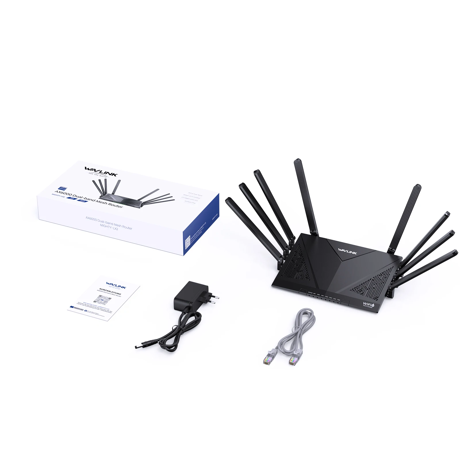 WAVLINK AX3000/6000 Wi-Fi 6 Router Dual Band Gaming Router 2.5Gbps WAN 4x1000Mbps LAN Supports EverythingMesh/Router/AP/Reapeter