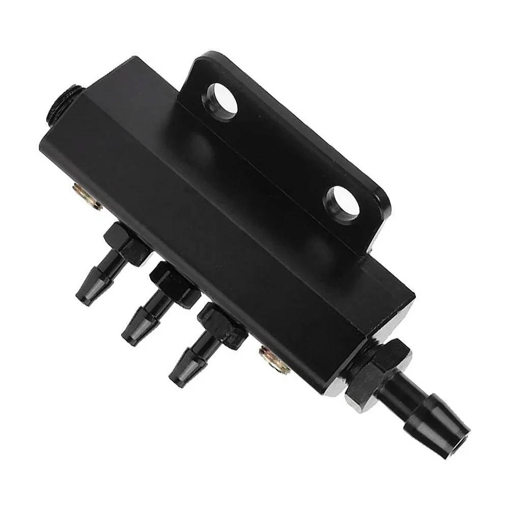 Vacuum Manifold Block Vacuum Port Block 1/8NPT Fuel Gas Wastegate Turbo Boost 5 Port Car Vacuum Block Intake Manifold Kit