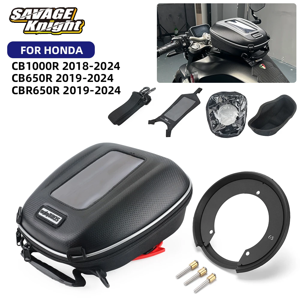 2024 CB650R CB1000R CBR650R Tanklock Adapter Fuel Tank Bag Luggage For Honda CB 1000R 650R CBR 650R 2018-2023 Storage Bags