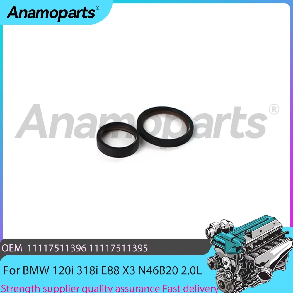 Retén de cigüeñal para motor 2.0 L N46 de gasolina, compatible con BMW 120i 318i 320i 520i E60 E88 X3 Z4 N46B20 2.0L 2005-2012