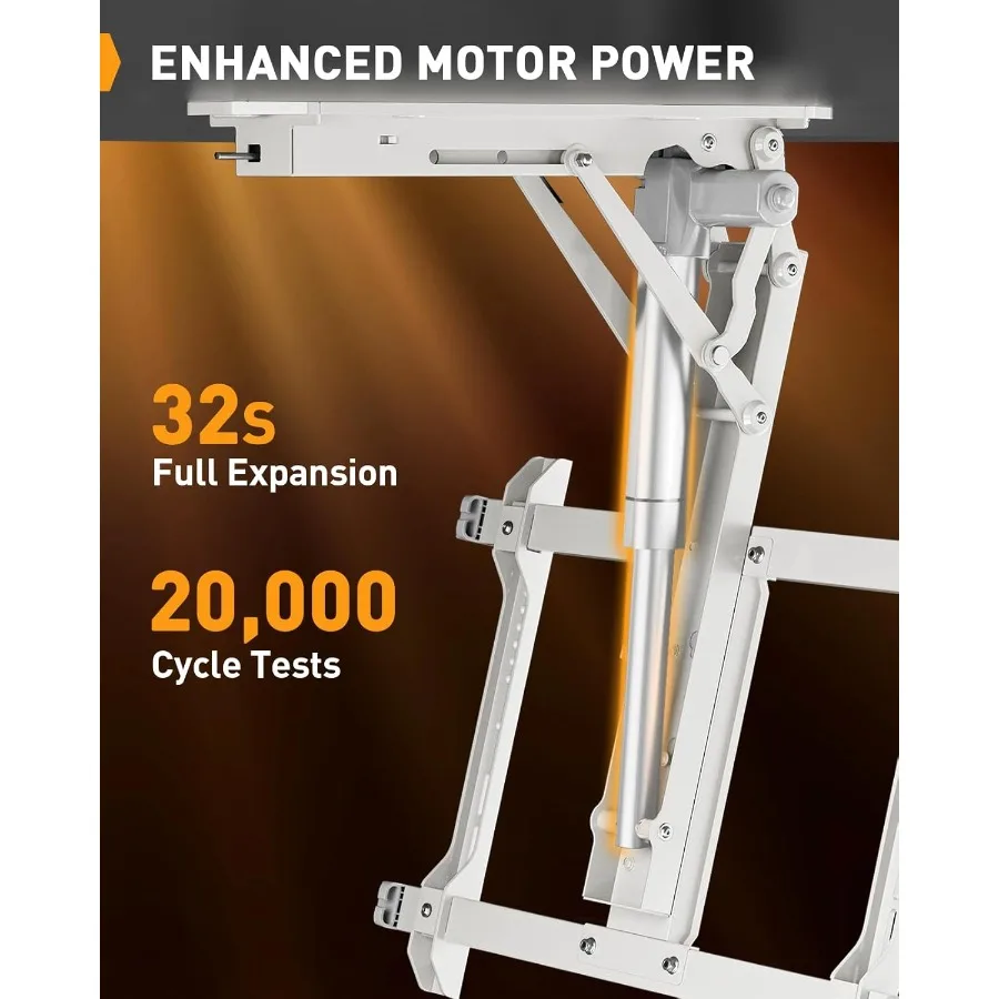 Motorized Electric Ceiling TV Mount with Remote Control for 3270 inch Flat and Curved Screen TVs Flip Down Drop Down Ceiling Mo