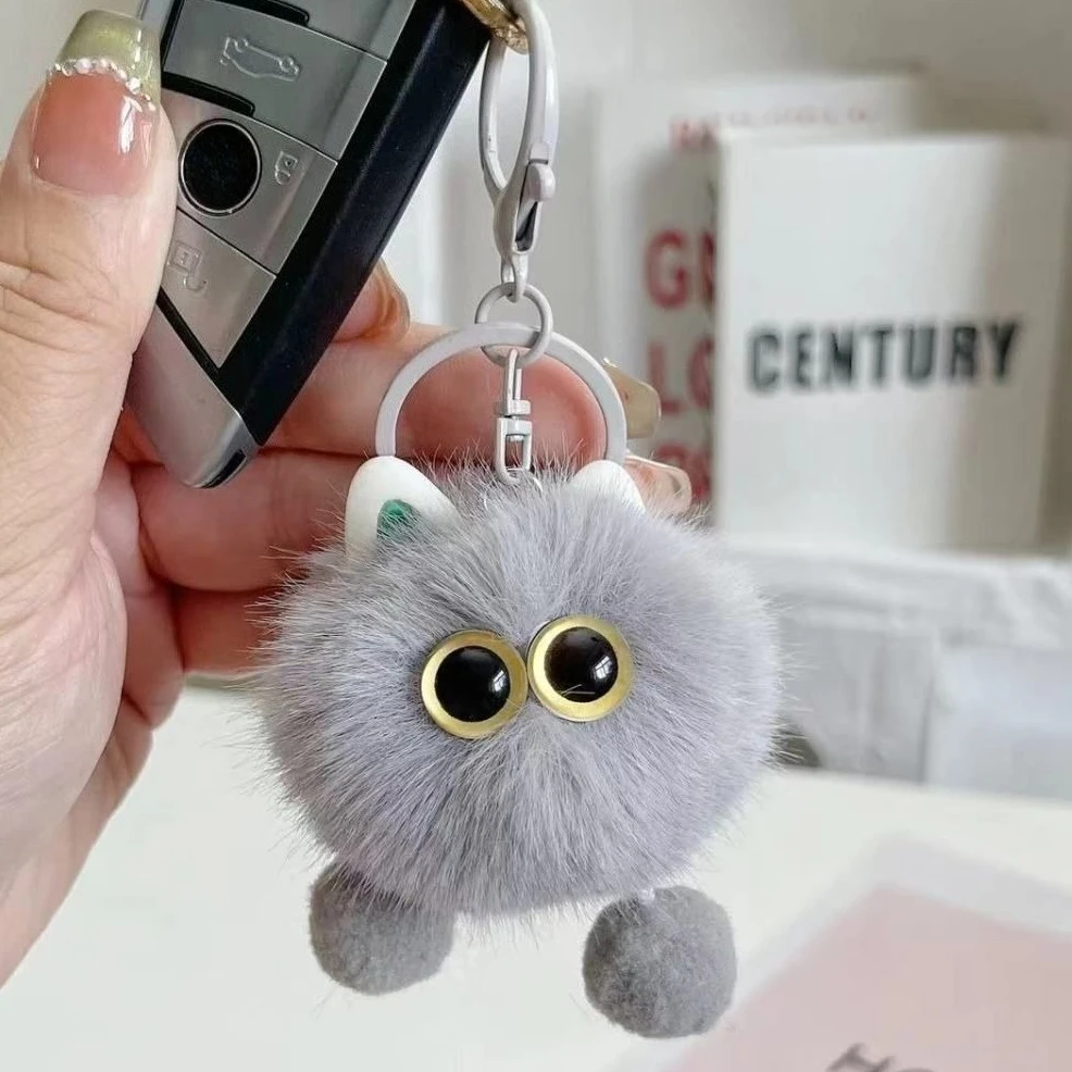 Plush Keychain for Women, Soft Car Key Chain