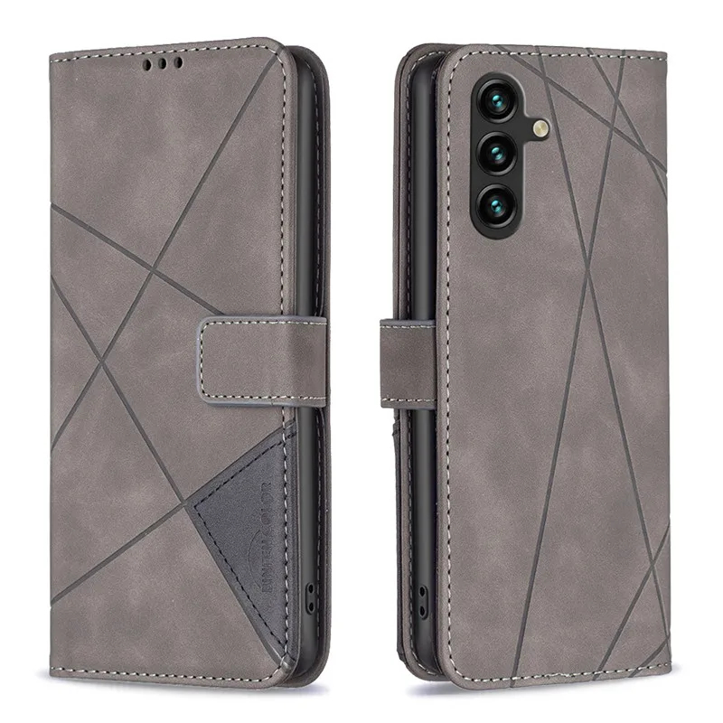 Luxury Leather Phone Case on For Samsung Galaxy A16 A06 A05 M35 M15 M55 C55 F55 F15 M62 F62 Couqe Magnetic Wallet Flip Cover - Image 4